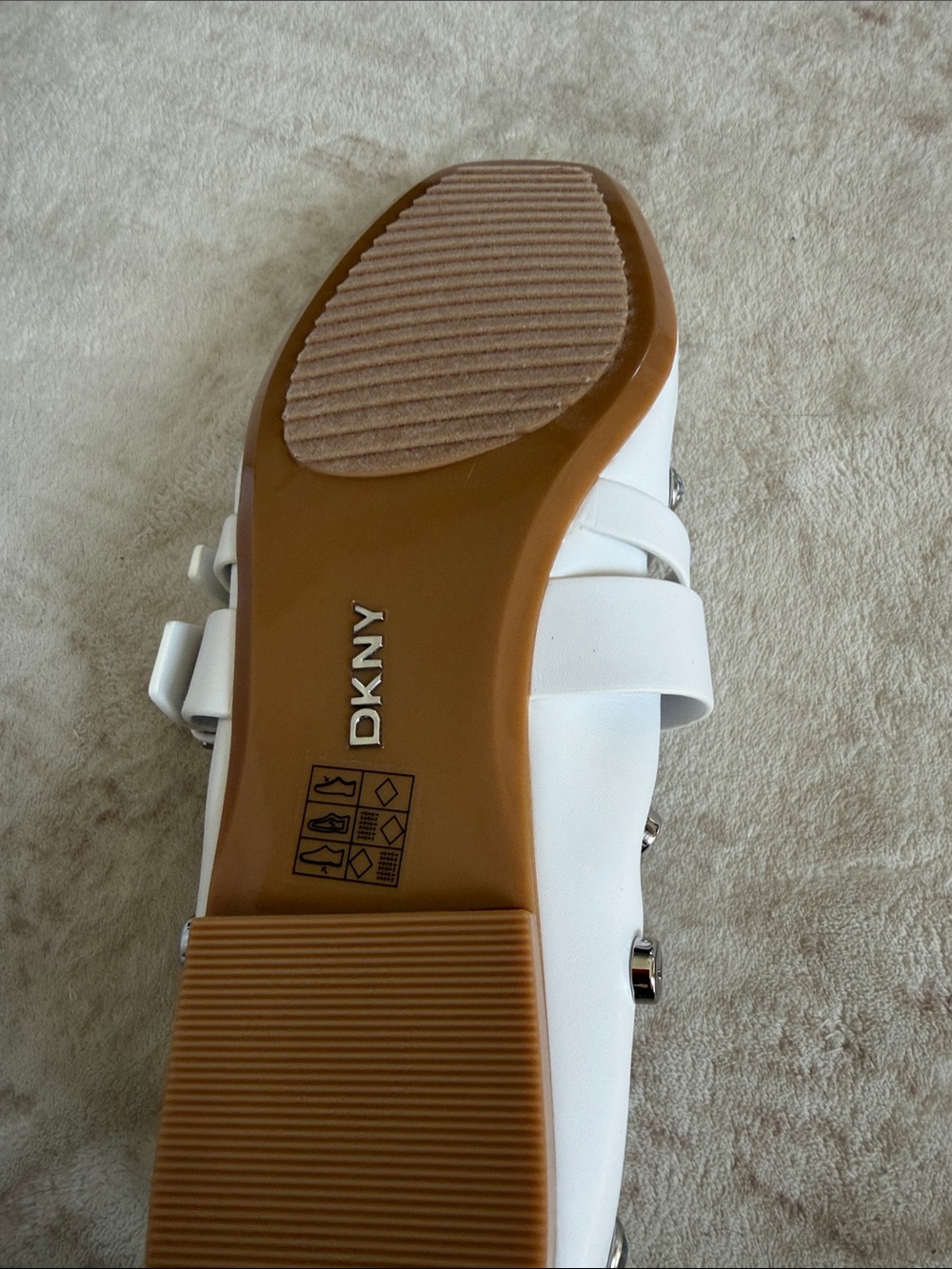 White Studded Mary Jane Loafers - Women's - Picture 6 of 8